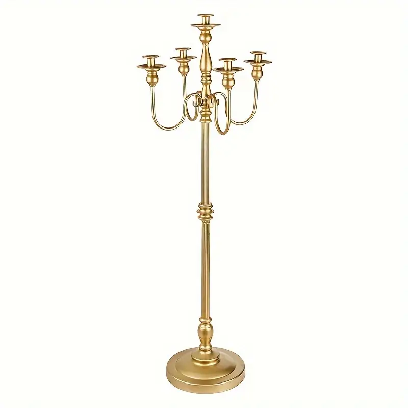 Chandelier 5 Branches 120 Cm Doré